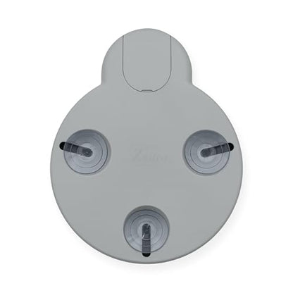 Magnifying Lighted Mirror with Retractable Suction Cups by Zadro - color: Grey