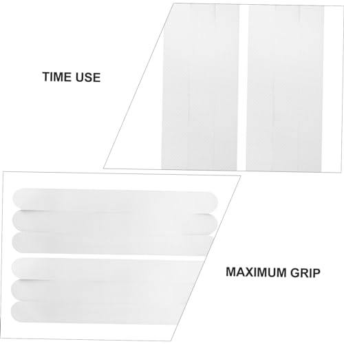 TIDTALEO Anti-Slip Tape for Bathroom Waterproof Adhesive Bath Safety Strips 2cm x 0cm Non-Slip Stickers for Bathtubs Showers and Floors - size: 6 pcs