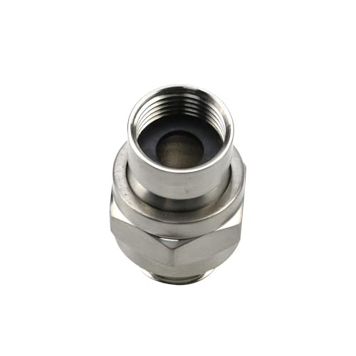 Brushed Nickel Shower Head Swivel Ball 360°Brass Chrome Shower Head Elbow Adapter Adjustable For G1/2 Universal Shower Arm - color: Brushed Nickel