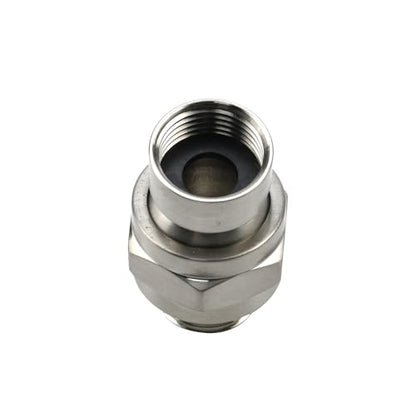 Brushed Nickel Shower Head Swivel Ball 360°Brass Chrome Shower Head Elbow Adapter Adjustable For G1/2 Universal Shower Arm - color: Brushed Nickel