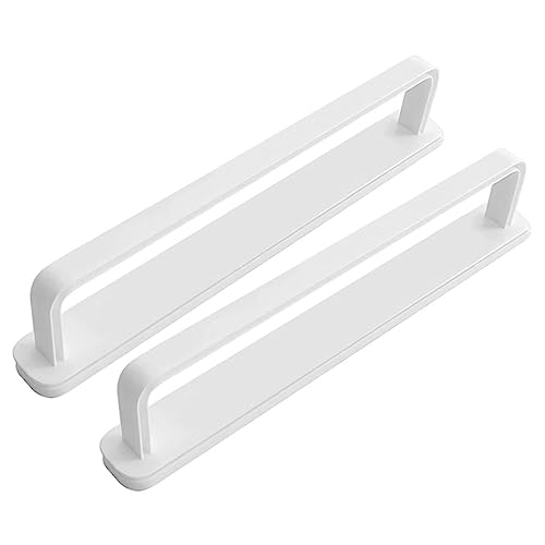 VALICLUD 2pcs Wall-Mounted Sliding Storage Rack Over Door Towel Rack Modern Bathroom Towel Holder Material Space-Saving White