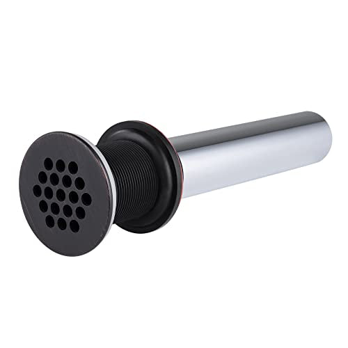 Grid Drain Strainer Assembly Without Overflow for Bathroom Sink, C.O. Plug Grid Lavatory Drain, Bathroom Sink Grid Strainer by Artiwell, Oil Rubbed Bronze - color: Oil Rubbed Bronze, style: Without Overflow