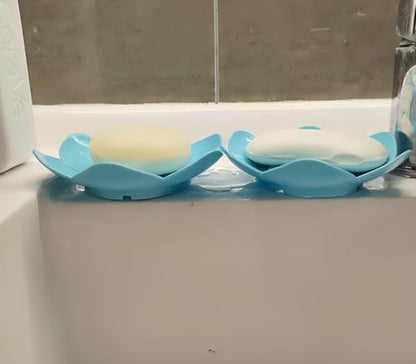 Soap Dish Soap Holder for Showerl Self Draining Bar for Shower Bathroom Bathtub Kitchen，Green+Green - color: Green+green