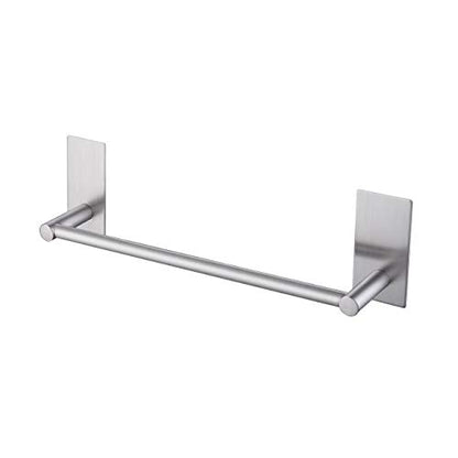 KES 12-Inch Self Adhesive Single Towel Bar Towel Hanger Wall Mount No Drill Bathroom Lavatory SUS304 Stainless Steel Brushed Finish, A7000S30-2 - color: Grey (Brushed Finish), size: 12 Inch