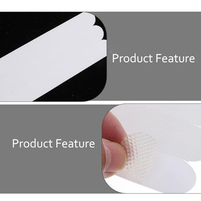 Garneck 36pcs Transparent Anti-Slip Bath Safety Strips Non-Slip Stickers for Bathtubs Showers Stairs Floors Grip for Safer Bathrooms - size: 36 Pcs