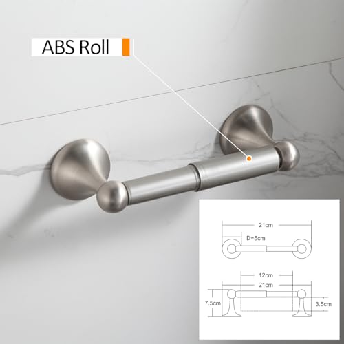 BGL Bathroom Accessory Set, Brushed Nickel Adjustable Expandable Towel Bar 4-Piece Bathroom Hardware Set Wall Mounted - color: Brushed Nickel