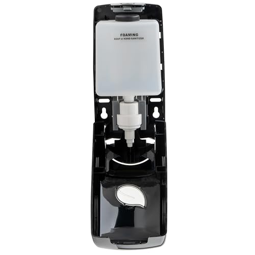 Winco 1000ml Black Pur-Clean Manual Liquid Soap Dispenser | Easy push, Refillable, Commercial-grade - color: Black, style: Manual Liquid