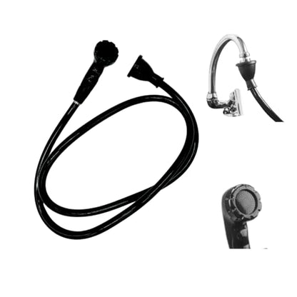 Dompel Hose Shower Adapter Kit - Multi-Purpose Faucet to Hose Connector for Home and Professional Use. Perfect for salons, home hair washing, pet bathing, filling large containers