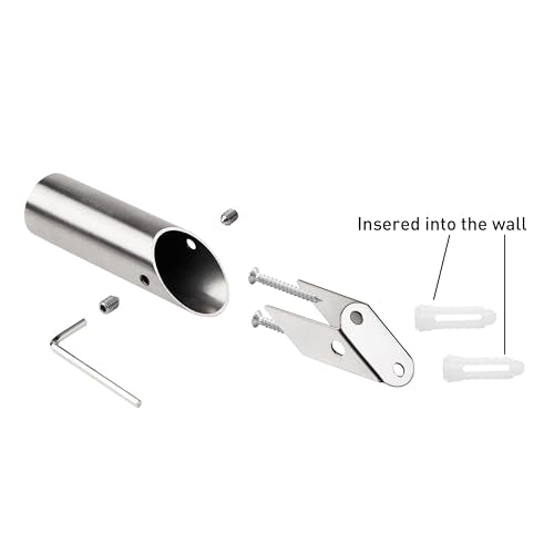 NINETREX Towel Hooks, Brushed Nickel SUS 304, Wall Mounted 4 Pack | Modern Style, Heavy Duty, Rustproof, for Bathroom Entryway Bedroom Coat Key Mudroom Garage - color: Brushed Nickel-Round, size: 4 Pack