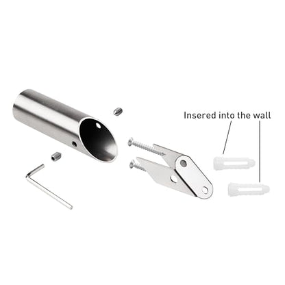 NINETREX Towel Hooks, Brushed Nickel SUS 304, Wall Mounted 4 Pack | Modern Style, Heavy Duty, Rustproof, for Bathroom Entryway Bedroom Coat Key Mudroom Garage - color: Brushed Nickel-Round, size: 4 Pack