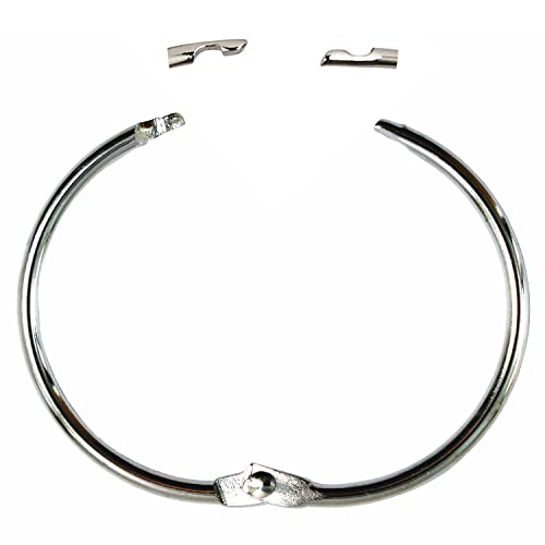 Silver Shower Curtain Rings Metal Round Hooks Ring (15 Pieces) 2-3/4 inch Diameter Nickel Plated Rustproof for Bathroom Shower Rod - color: Silver