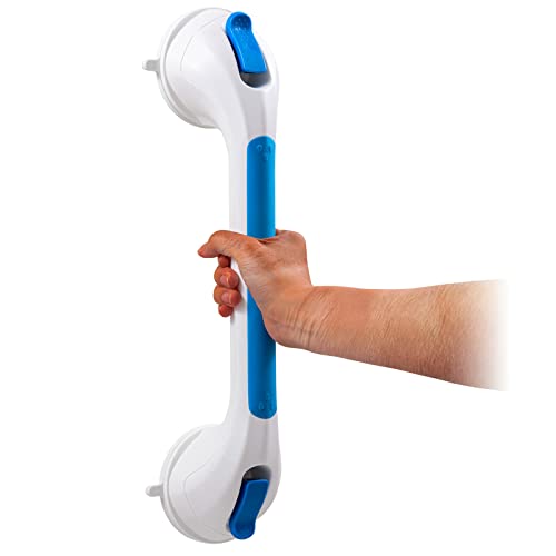 TAILI Grab Bars for Shower,Shower Handles for Elderly Suction,16.8",Blue | Safety for Showers,Bathtubs,Toilet,Elderly&Seniors,Bathroom Grip Bar Heavy Duty Handrails,No Drilling Removable Waterproof,G9 - color: Blue, size: 16.8"