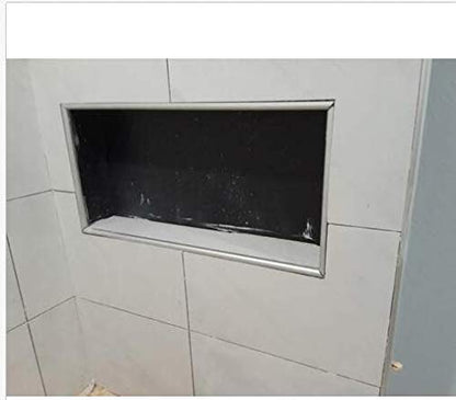 Shower Niche Ready for Tile Flapped Over Shelf Insert 16x28 Shower Organizer for Shampoo & Toiletry Storage Flush Mount - style: UGRN1628