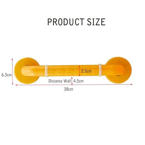 Shower Grab Bar, Children's Grab Bar, Non-Slip Texture, Suitable for Shower and Bathtub(White) - color: White