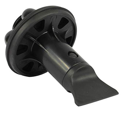 Danco 10768A | Disposal Genie II Garbage Disposal Strainer and Stopper, Kitchen Sink Drain Splash Guard with Food Scraper, Black, 1-Pack - color: Black