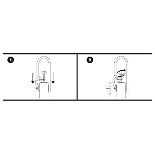 Carex White Bathtub Rail - Grab Bars for Bathroom, Bathtubs & Showers - Side Hand Grip Railing & Support - Shower Handle & Bath Tub Bar Clamps for Seniors & Elderly - style: Modern or Classic