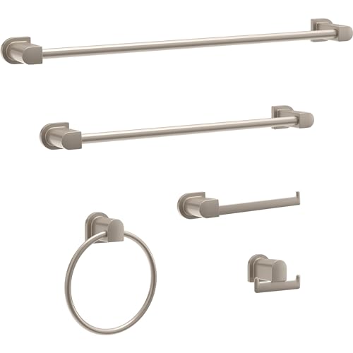 Peerless PA419-BN Xander Double Towel Hook, SpotShield Brushed Nickel