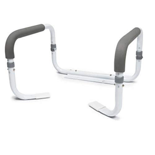 Lumex Adjustable Toilet Safety Rail, 250 lbs Weight Capacity, Medical & Home Bathroom Accessories, Pack of 2, 6450R-2