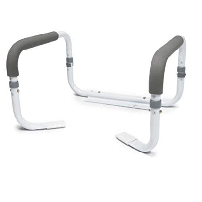 Lumex Adjustable Toilet Safety Rail, 250 lbs Weight Capacity, Medical & Home Bathroom Accessories, Pack of 2, 6450R-2