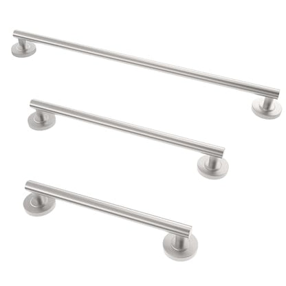 Shower Grab Bar Set, ADA Compliance Brushed Stainless Steel Handicap Grab Bar for Bathtubs and Showers, Modern 3-Pack 18" 24" 36" Shower Safety Bars for Seniors - color: Brushed Nickel