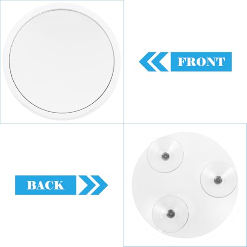 Luxshiny Magnifying Makeup Mirror with Suction Cup 162mm Round Vanity Mirror 20x Magnification for Bathroom and Travel Use