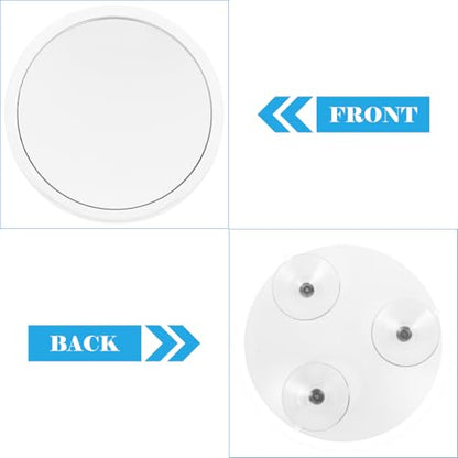 Luxshiny Magnifying Makeup Mirror with Suction Cup 162mm Round Vanity Mirror 20x Magnification for Bathroom and Travel Use