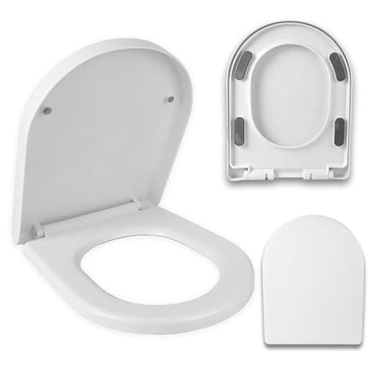 Elongated Soft Close U-Shaped Toilet SeatQuick Release Easy Clean | The quick-release hinge allows you to remove the seat easily for deep cleaning. Keep your bathroom more hygienic - size: 16.8*13.4in