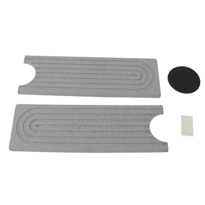 Aramox Diatomite Faucet Mat, Fast Drying Absorbent Pad with Sanding Tool, Light Gray, 23.6x3.9 Inch, for Kitchen Bathroom RV Countertop - color: Light Gray