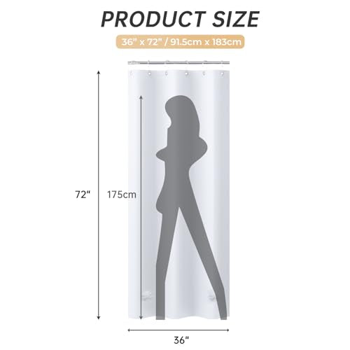 AmazerBath Stall Shower Curtain 36x72, White Shower Curtain Plastic, Small Shower Curtain Liner Heavy Duty Thick PEVA, Walk in Shower Liner with 2 Weighted Stones and 6 Grommet Holes - color: White, size: 36"W x 72"L (Pack of 1)