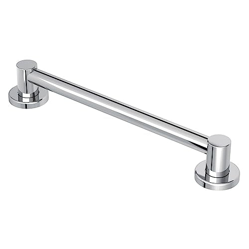 Moen YG0418CH Bathroom Safety 18-Inch Stainless Steel Modern Bathroom Grab Bar, Chrome - color: Chrome