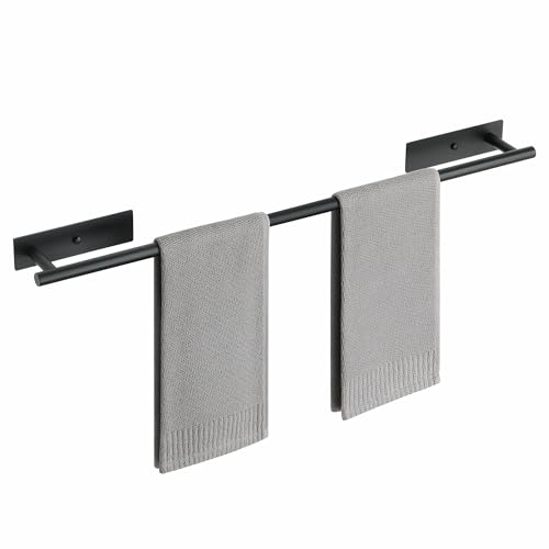 Alise Towel Bars for Bathroom,32'' Towel Holder Towel Racks for Bathroom Wall,SUS304 Stainless Steel Hand Towel Holder Wall Mount By Self-Adhesive or Drilling,Matte Black Towel Hanger for Bathroom - size: 32 Inch