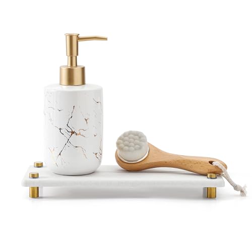 Stone Drying Tray, Gold Sink Caddy, Water Absorbing Faucet Mat Kitchen Sink Organizer, Diatomite Bathroom Counter Coaster, Soap Dish Rack Riser Dispenser Sponge Holder, Beige 10" x 4" - color: 10"x 4" - Beige - Gold