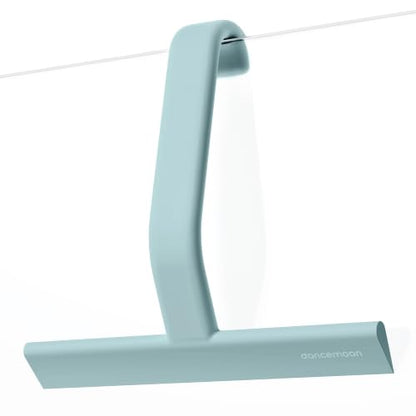 JustHang Shower Squeegee with Built-in Hook, 10-Inch Slate Blue | Award-Winning Design, All-One-Piece Soft-Touch Silicone, for Glass Door, Bathroom, Window, Mirror, Tile Wall, Car - color: Slate Blue