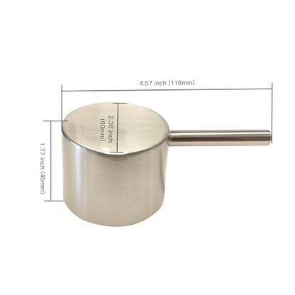 All Metal Replacement for Moen Tub/Shower Lever Handle, Compatible with Moen Posi Temp Shower Handle and for Cartridge,Single Handle Faucets for Adjust Water Volume and Temperature,Brushed Nickel - color: Brushed Nickel