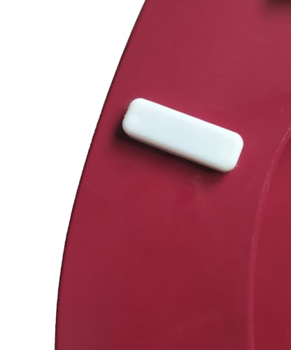 American Dream 17" MDF Toilet Seat – Burgundy Finish, Durable Medium-Density Fiberboard Construction with Easy-Install Hardware and Standard Round Fit - color: Burgundy