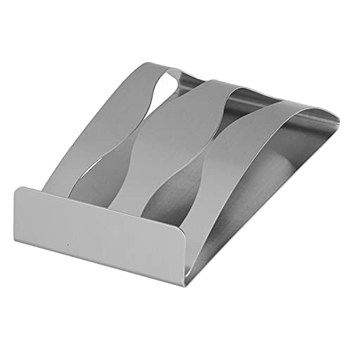 Stainless Steel Toothbrush Holder with 3-Hole Design – Punch- SelfAdhesive Wall Mount for Bathroom, Tile, Glass & Mirror – - Wash Cup & (Double Hole Toothbrush Holder) - size: Double hole toothbrush holder