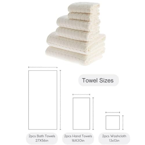 BAGNO MILANO Turkish Cotton Bath Towels, Hand Towels - Soft Plush Jacquard Collection - Highly Absorbent Towel Set (Petrol Blue, 6 pcs Towel Set) - color: Petrol Blue, size: 6 pcs Towel Set