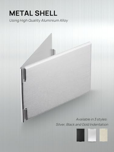 Compact Mirror, 3.3" L x 2.2" W, Small Mirror for Travel, Silver | Mini Mirror for Purse, Pocket, Desk; Ultra-Thin & Light Aluminum Fits Travel Accessories; Folding Mirror for Desk & Handheld