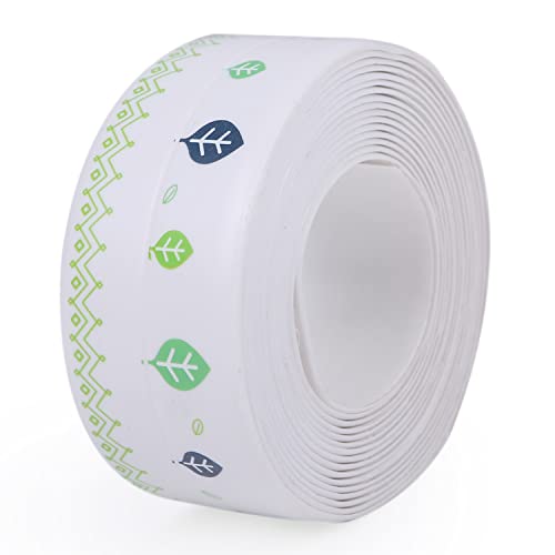 Waterproof Caulk Tape, 1.5in x 10.5ft, Self-Adhesive Sealing Strip for Kitchen, Bathroom, Sink, and Toilet (Leaf) - color: Leaf