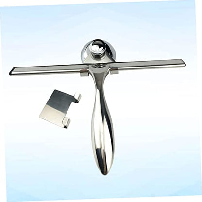 3pcs Stainless Steel Shower Squeegee for Glass Door Suction Cup and Hooks Holder