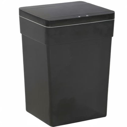 BestOffice 13 Gallon Trash Can Automatic Kitchen Trash Can Touch Free High-Capacity Garbage Can with Lid for Bedroom Bathroom Home Office 50 Liter (Black, 1) (1, Black) - color: Black