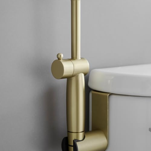 Brushed Gold Bidet Sprayer Set,Handheld Sprayer Set for Toilet | Adjustable Water Pressure,Solid Brass,Multi-use Sprayer for Feminine Care,Cloth Diaper & Pet Washing - color: Gold