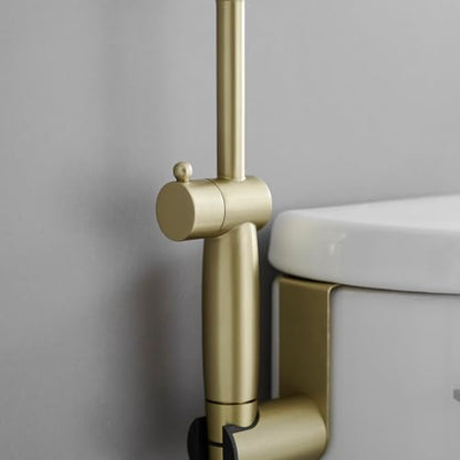 Brushed Gold Bidet Sprayer Set,Handheld Sprayer Set for Toilet | Adjustable Water Pressure,Solid Brass,Multi-use Sprayer for Feminine Care,Cloth Diaper & Pet Washing - color: Gold