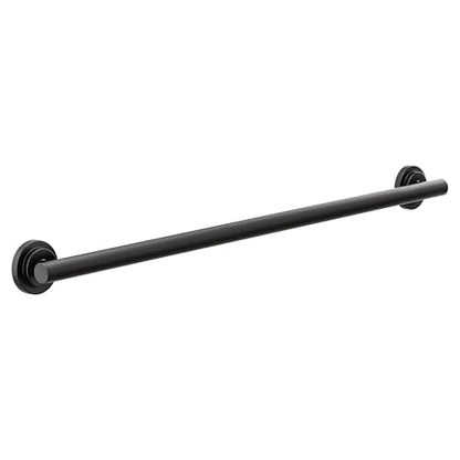 Moen YG0736BL Bathroom Safety 36-Inch Stainless Steel Modern Bathroom Grab Bar - color: Matte Black, size: 36 Inch