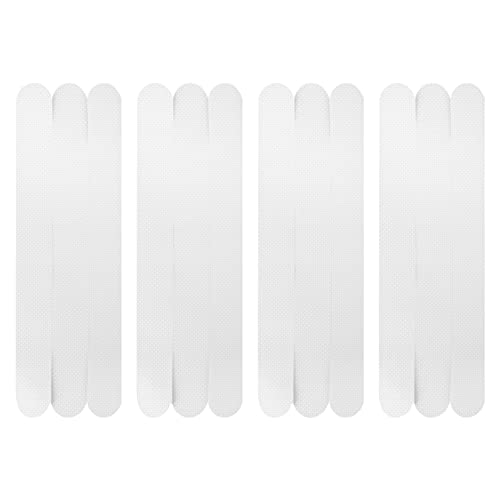 SOLUSTRE 12pcs Non Slip Tape Shower Decor Grip Tape for Bathroom Shower Mats Bath Safety Strips Adhesive Bath Treads Bathtub Stickers - size: 12 pcs