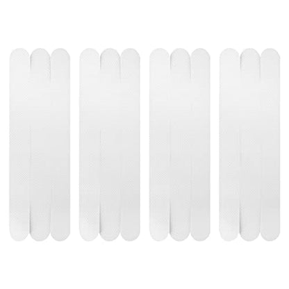 SOLUSTRE 12pcs Non Slip Tape Shower Decor Grip Tape for Bathroom Shower Mats Bath Safety Strips Adhesive Bath Treads Bathtub Stickers - size: 12 pcs