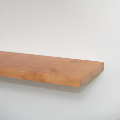 Floating Wall Shelves, Solid Natural Wood, Large and Small-Kitchen and Bathroom Shelf, Heavy Duty, Made in USA Set of 2 (Aged Oak, 24Wx8D) - color: Aged Oak, size: 24Wx8D