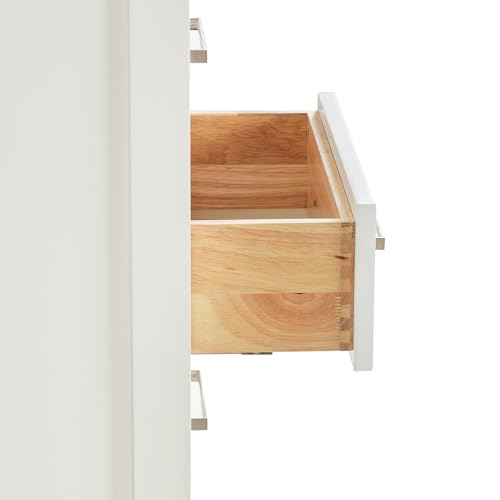 ARIEL Cambridge Bathroom Storage Cabinet - Solid Hevea Wood and Fully Assembled for Long-Lasting Durability and Sophisticated Finish, Freestanding Linen Bathroom Cabinet - 65”H x 20”W x 16”D, White - color: White, style: Cambridge