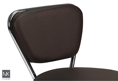 Dayton Garage Rolling Seat (Coffee) Pneumatic, Short Stool with Adjustable Height 13"-15", Perfect for Garage Task, Home Cleaning, Bathroom Short Seat, Technician Task - color: Coffee