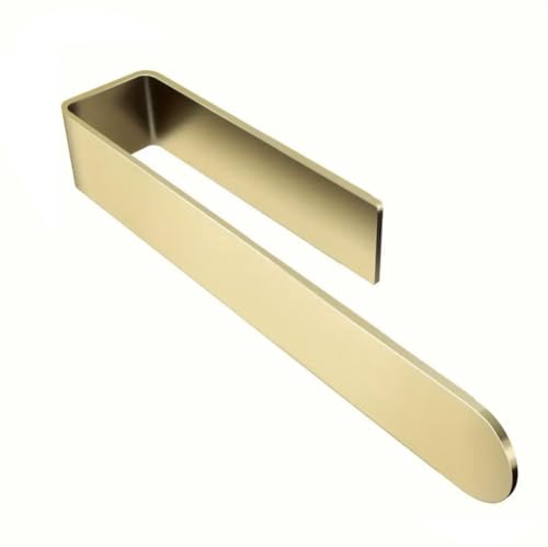 szhdxsy Towel Holder SUS 304 Stainless Steel Towel Rod, Self Adhesive Towel Holder Towel Rod Towel Rack for Bathroom,Kitchen (Golden 14in) - color: Golden, size: 14